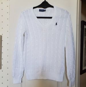 White Ralph Lauren Polo Sweater